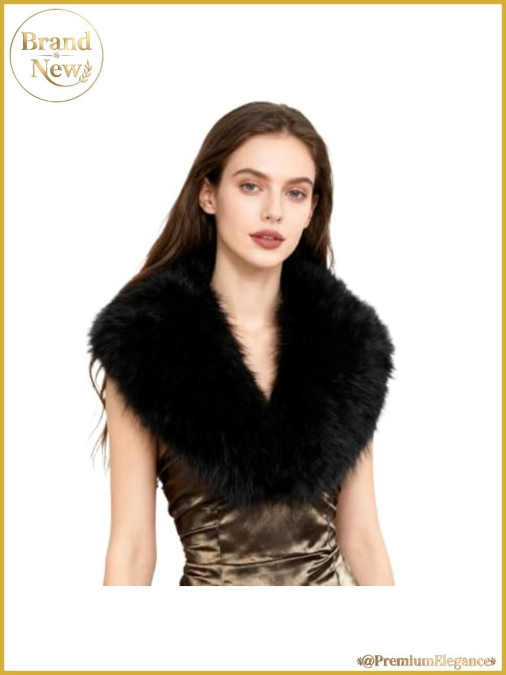 Faux Fur Shawl Wrap Women's Collar Scarf Winter Neck Warmer Stole